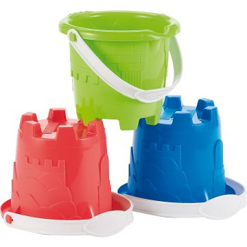 Écoiffier: Vár alakú homokozóvödör - többféle, 12 cm (7600000609) (7600000609)