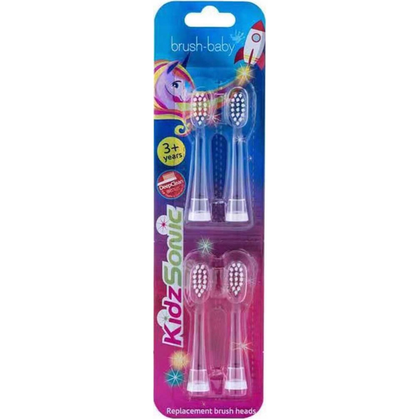 Końcówka BRUSH BABY_Kidz Sonic końcówki do szczoteczki sonicznej 3-6l 4szt.