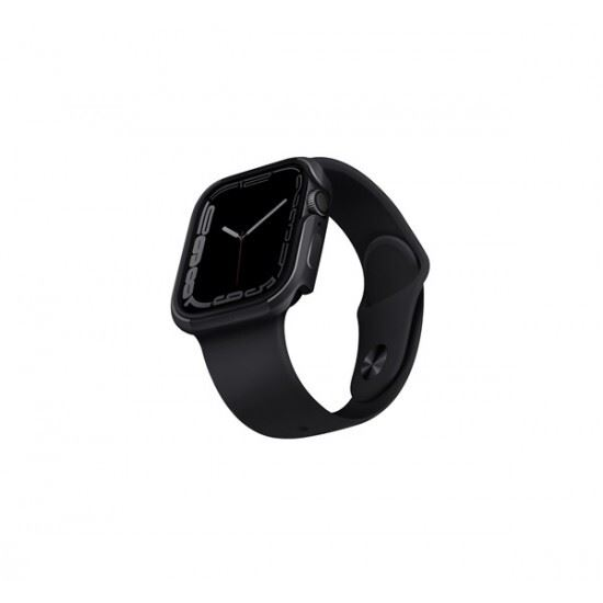  Uniq UNIQ etui Valencia Apple Watch Series 4/5/6/7/SE 45/44mm. grafitowy/graphite