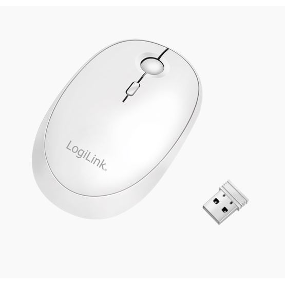 LogiLink ID0205 Vezeték nélküli Bluetooth egér, 1600 dpi, fehér