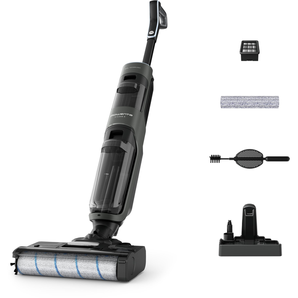 Rowenta X-Clean 4 GZ5035WO aspirator vertical/mătură electrică Baterie Uscat şi umed Spumă Fără sac 200 W Gri