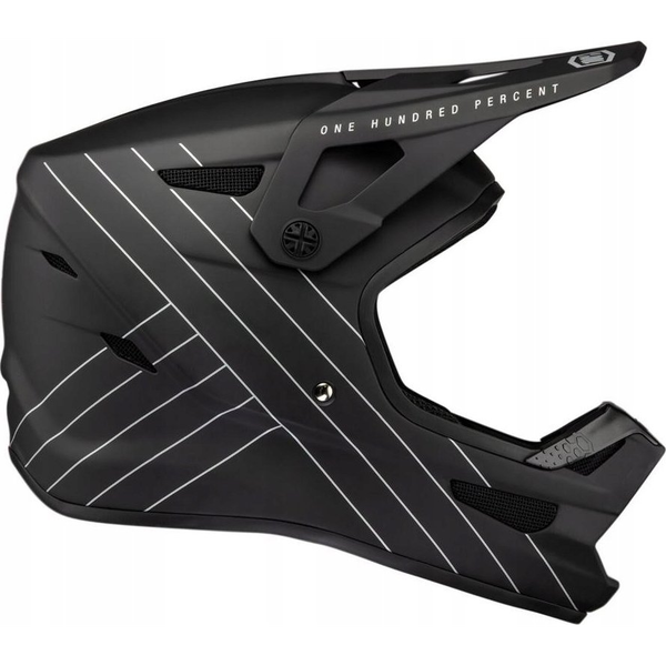 100% Kask full face juniorski 100% STATUS DH/BMX Helmet Essential Black roz. S (47-48 cm) (NEW)