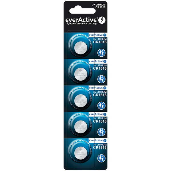 Ever Active Mini CR1616 Lítium gombelem (5db/csomag)