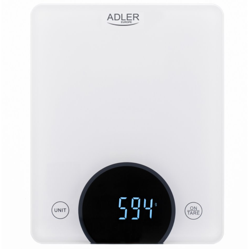 Adler AD 3173w Digitális konyhai mérleg - Fehér (AD 3173W)
