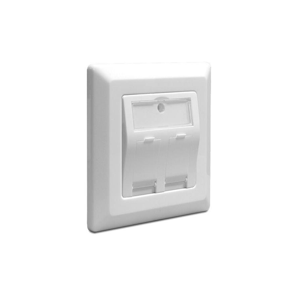 Delock Nástěnná zásuvka Keystone (2 porty)