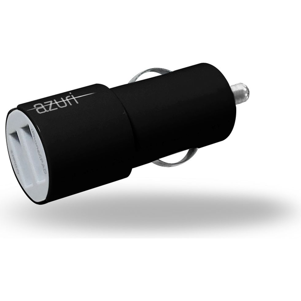 Ładowarka Azuri samochodowa 3.4A, 2 USB, czarna (AZPCHEAD2USBDUOBLK)