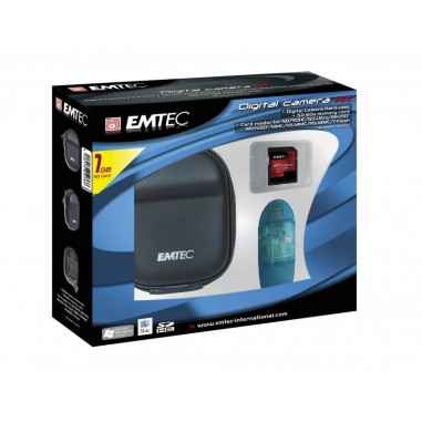 Emtec Digital Fotós 3in1 szett %%(1Gb SD+kártyaolvasó+fényképezőgép tok) (Digital-Camera-3in1-Szett)