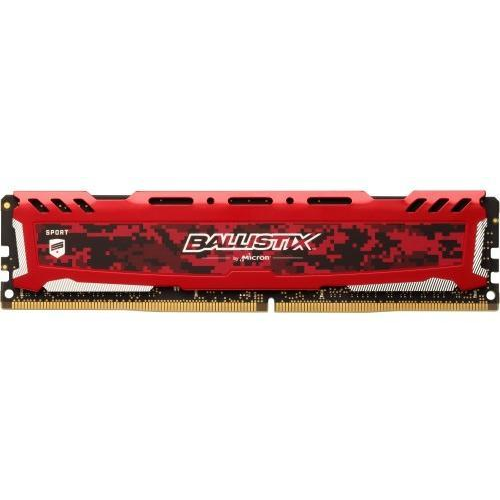 Памет Crucial Ballistix Sport LT 4GB DDR4 2666MHz CL16 DR x8 Unbuffered DIMM, Червен