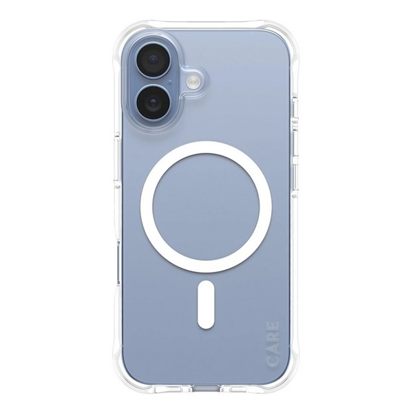PanzerGlass CARE by ® Fashionable Case Samba Transparent w. White MagSafe iPhone 17 custodia per cellulare