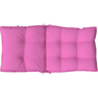 2 db rózsaszín oxford szövet alacsony háttámlájú székpárna