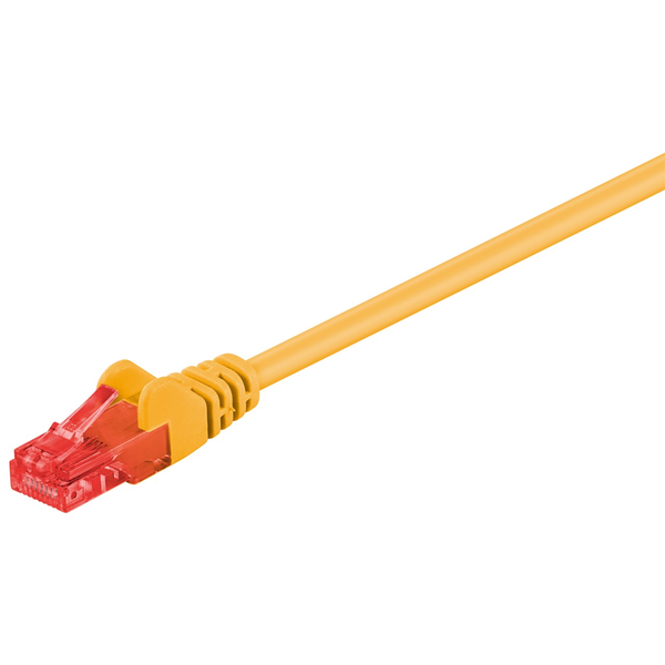 Cablu de retea UTP Goobay, Cat 6, 5 m, Galben