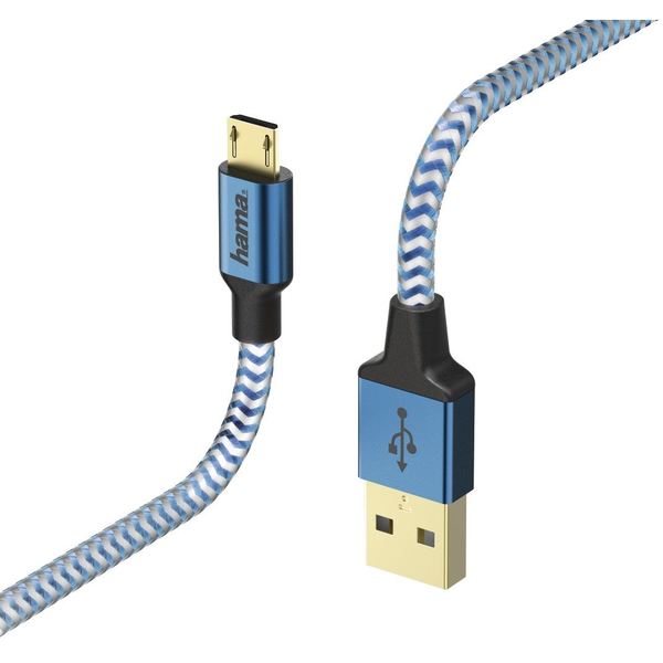 Hama 00178289 USB-kabel USB 2.0 1,5 m USB A Micro-USB B Blå