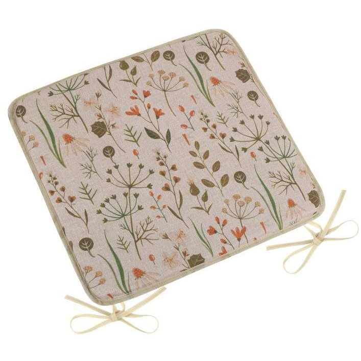 BELLATEX Seat cushion DITA 34/406 - smooth, 40 × 40, twigs on overhead (9513)