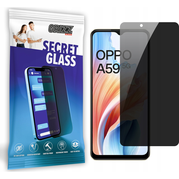  GrizzGlass Szkło prywatyzujące GrizzGlass SecretGlass do Oppo A59