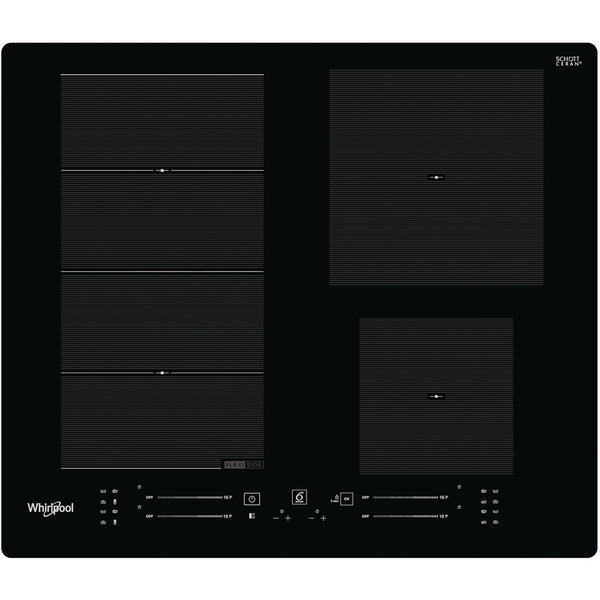 Whirlpool WF S7560 NE Zwart Ingebouwd 60 cm Inductiekookplaat zones 4 zone(s)
