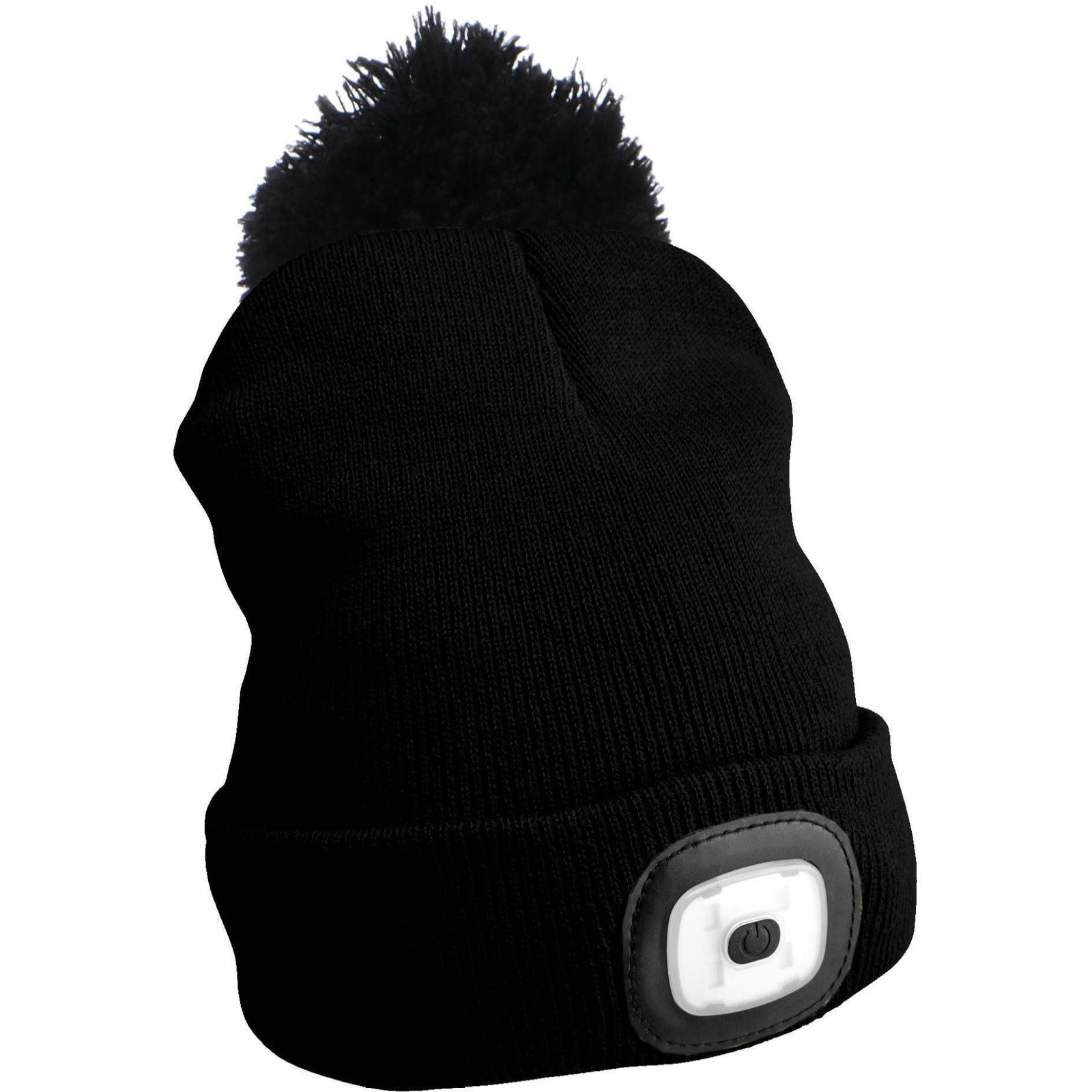 SIXTOL fejlámpával 180lm, újratölthető, USB, univerzális méret, pamut/PE, fekete, bojttal (SX5010)