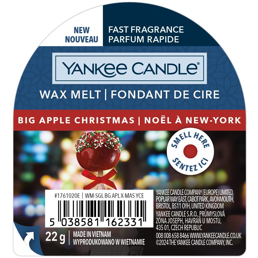 YANKEE CANDLE Big Apple Christmas, 22g (5038581162331)