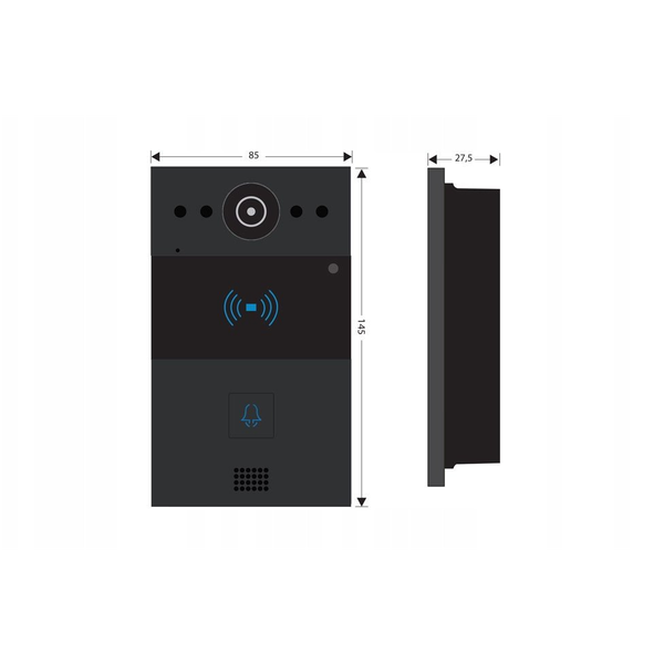 AKUVOX R20A Black Single-family outdoor panel, IP video intercom