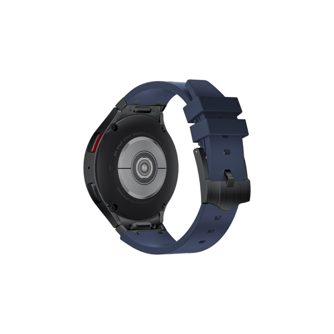 Mybandz Element Samsung Galaxy Watch 5/6/7 Szilikon Okosóra szíj 20mm - Sötétkék/Fekete