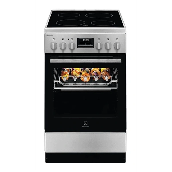 Electrolux LKR540267X inox, szabadonálló, kerámialapos, elektromos, főzőzóna: 4, sütő:57L, grill, tűzhely (943005713)