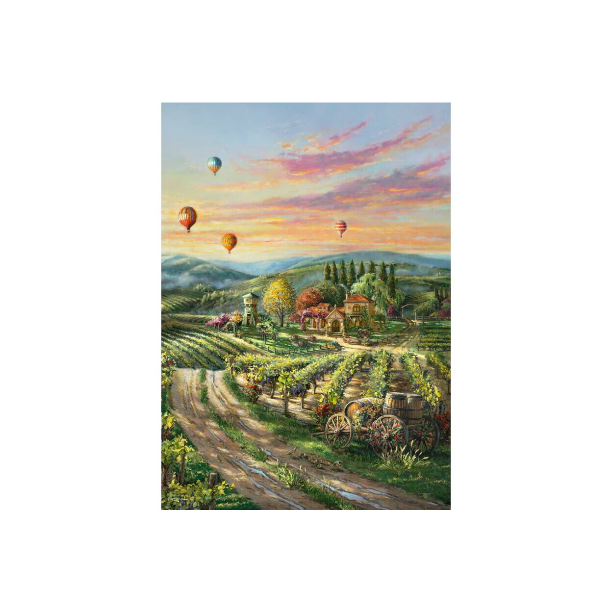 Schmidt Spiele Thomas Kinkade Studios: Peaceful Valley Vineyard - 1000 darabos puzzle
