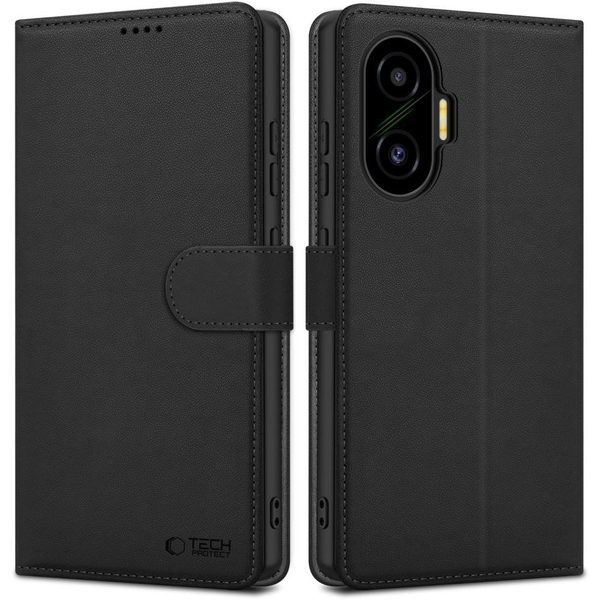 Tech-Protect Wallet Xiaomi Poco F7 tárca jellegű tok fekete (5906302330720)
