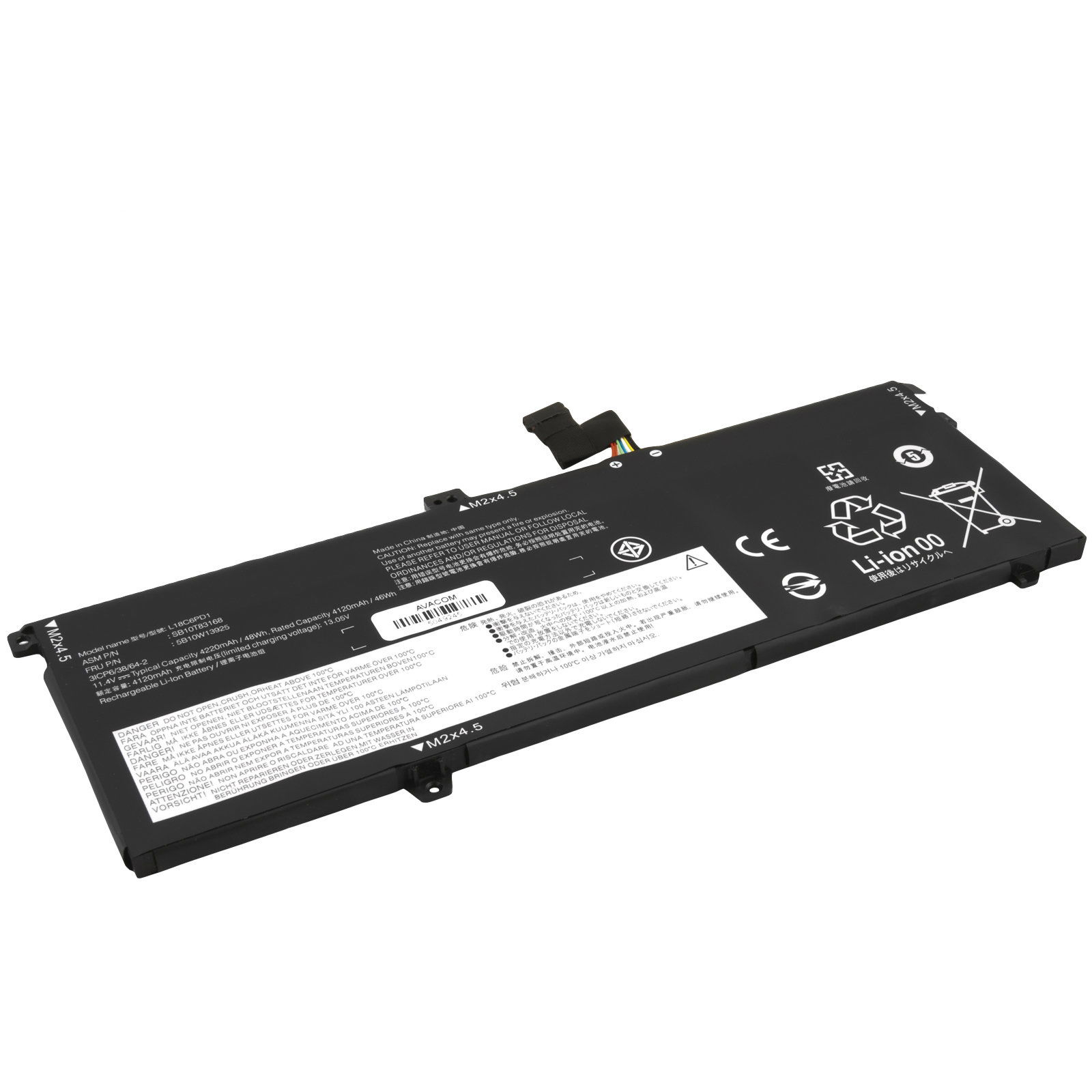 Avacom Lenovo ThinkPad X13, X390 Li-Pol 11,46V 4190mAh 48Wh (NOLE-X13-48P)