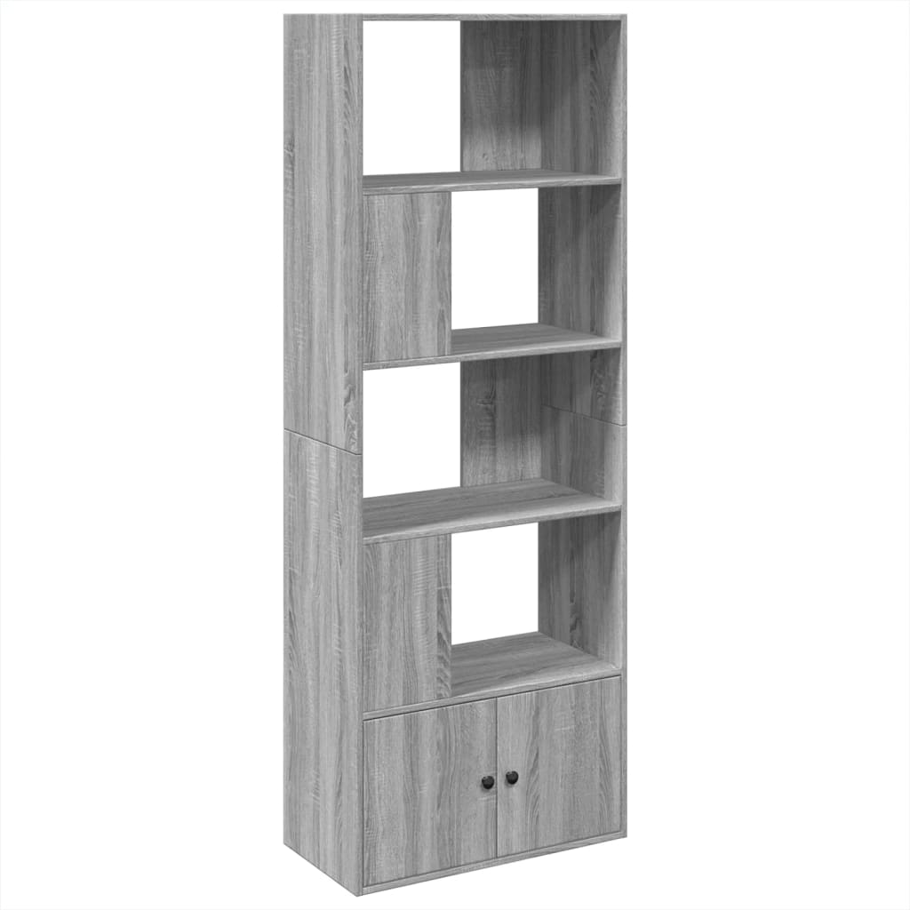 szürke sonoma színű szerelt fa könyvespolc 70 x 36 x 189 cm (3295322)
