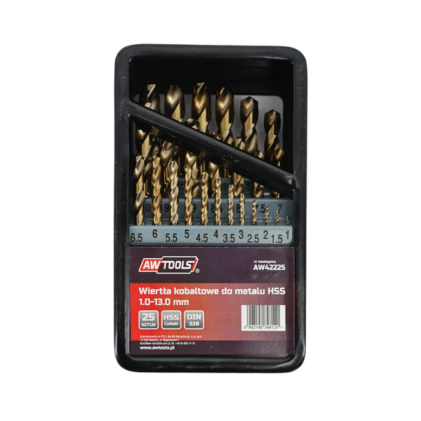 Awtools metal kobalt vrtal kpl.25 pcs