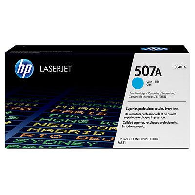 HP 507A Cyan Original LaserJet Toner Cartridge тонер касета 1 броя Оригинал Синьо-зелен