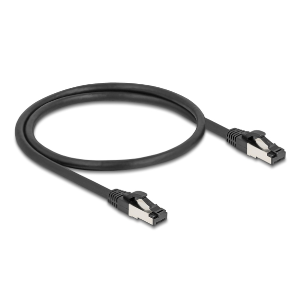 DELOCK RJ45 Netzwerkkabel Cat.8.1 S/FTP 1m-40Gbps schwarz