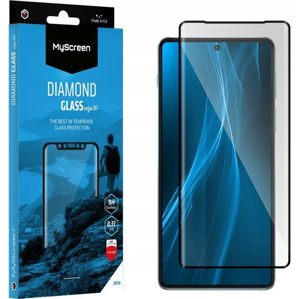 Myscreen Protector Diamond Glass Edge 3D Edzett Üveg Kijelzővédő Fekete Szegéllyel Realme 13 Pro/13 Pro Plus