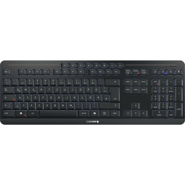 CHERRY Stream keyboard ultimate tastatur Hjemme/kontor USB + RF Wireless + Bluetooth QWERTZ Tysk Sort