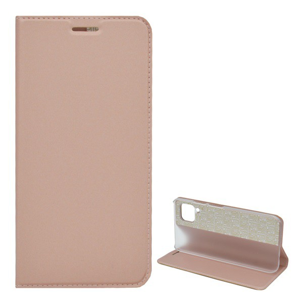 Tok álló, bőr hatású (FLIP, oldalra nyíló, asztali tartó funkció) ROZÉARANY 2 [Huawei P40 Lite 4G / Nova 6 SE] (5996457967063)