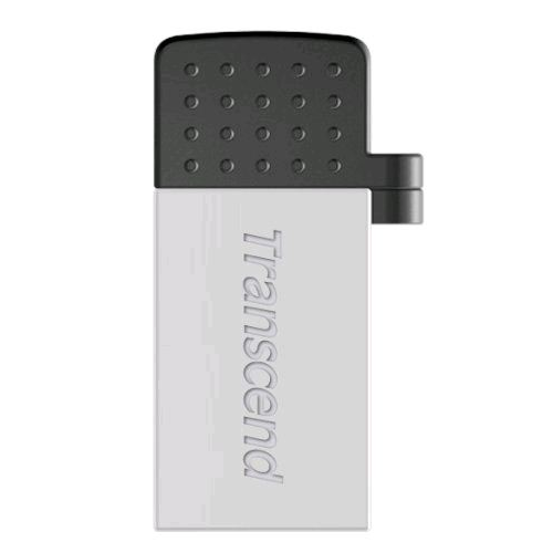 Памет USB Transcend JetFlash® 380S 32GB, USB 2.0 + micro USB OTG, Silver