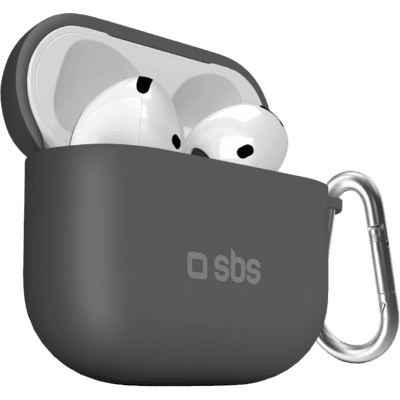 SBS AirPods 4 Szilikon védőtok - Fekete