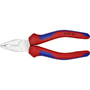 Комбинирани клещи с хромирана повърхност и дръжки с двукомпонентна втулка, L 160 mm, рязане O 3,1 / 2,0 / 10 mm / 16 mm2
