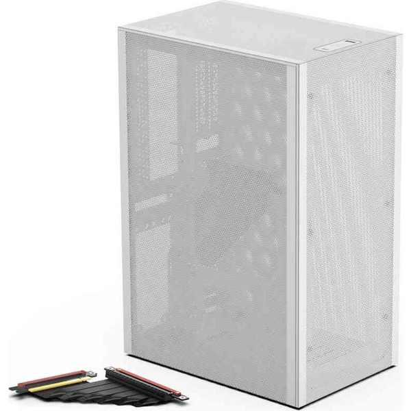 Ssupd Ssupd Meshlicious Full Mesh PCIE 4.0 Edition Mini-ITX Gehäuse - weiß Mini torony Ház, Gaming doboz