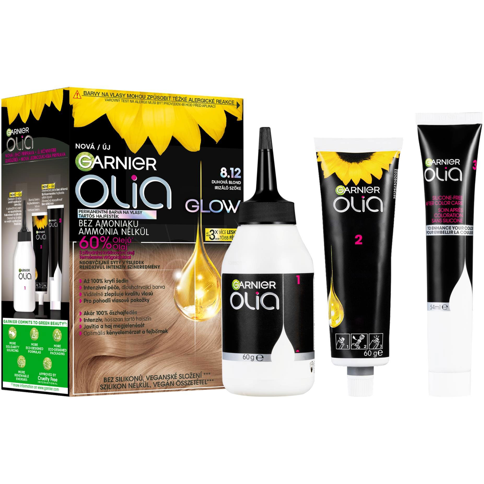 GARNIER Olia Glow 8.12 Irizáló szőke (3600542554305)