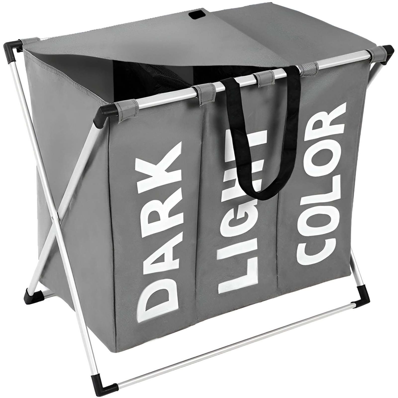 Ruhhy 12257 Triple laundry basket 130 l grey (00012257)