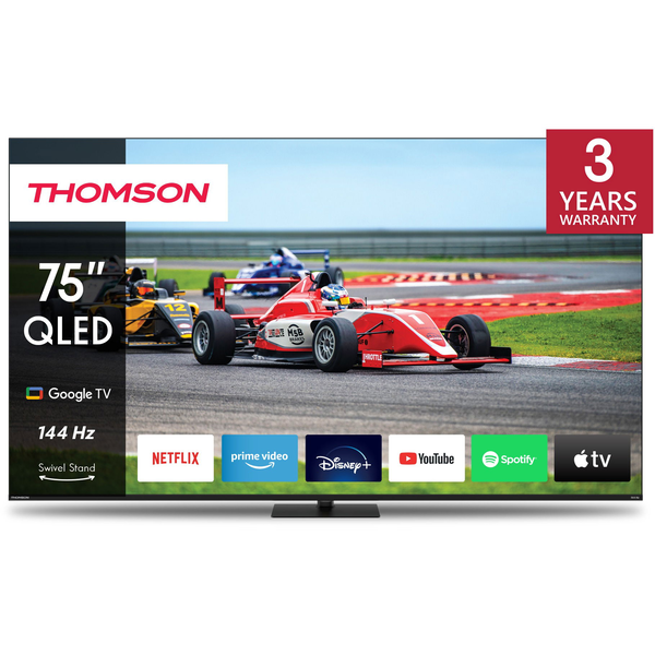 Телевизор Thomson 75QG7C14 189 см, 4K, Smart QLED Pro Google, 144Hz
