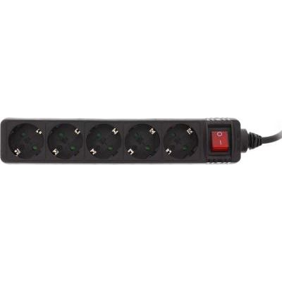InLine 4043718210442 prolunghe e multiple 1,5 m 5 presa(e) AC Interno Nero