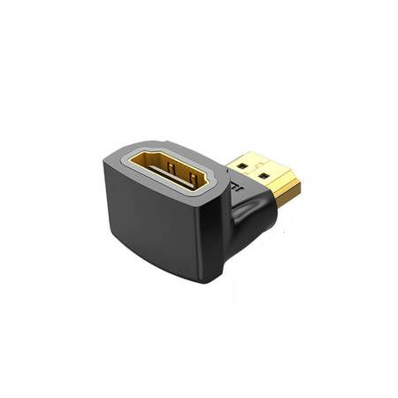 Vention derékszögű HDMI apa-anya adapter (AIOB0) (AIOB0)