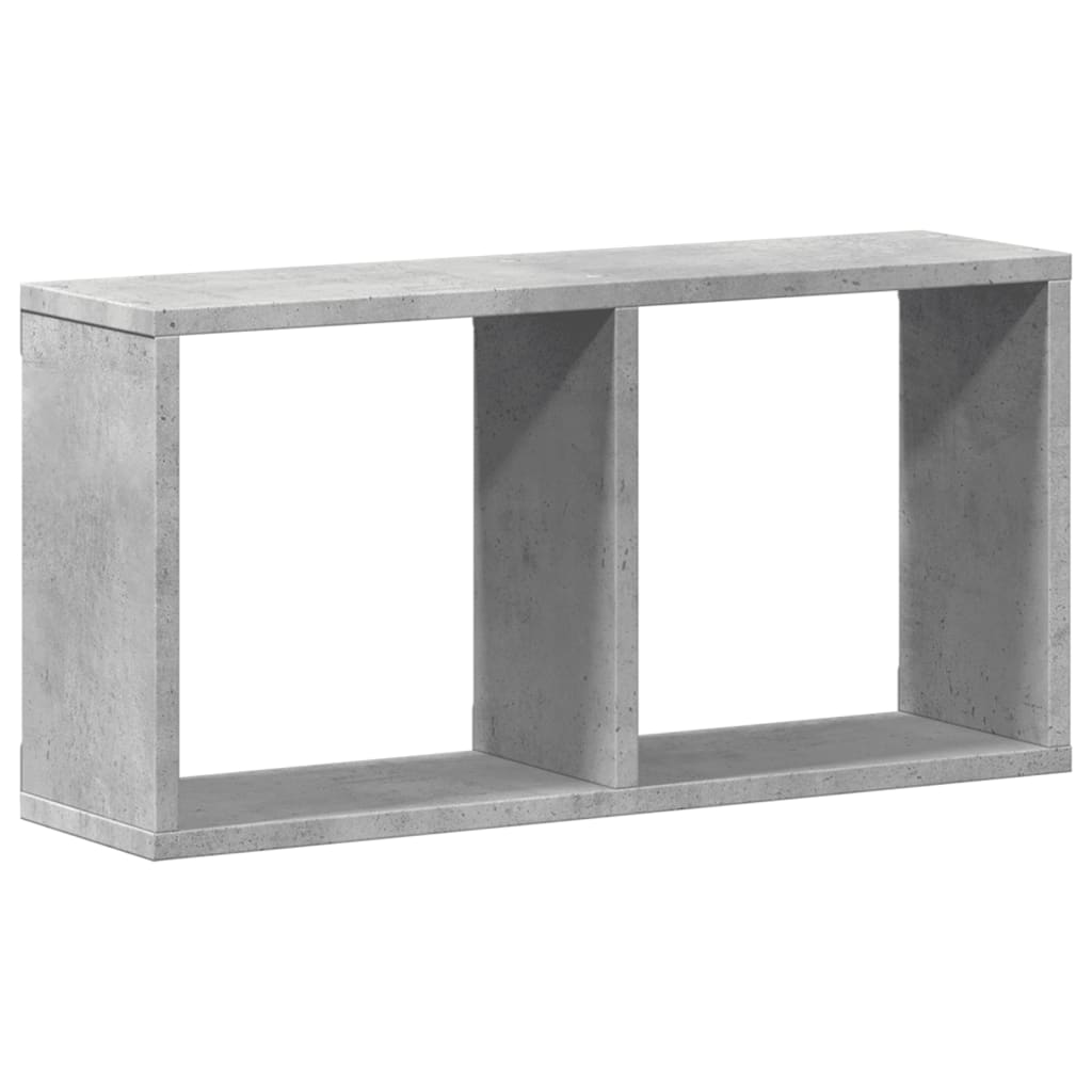 betonszürke szerelt fa faliszekrény 60 x 16 x 30 cm (854880)