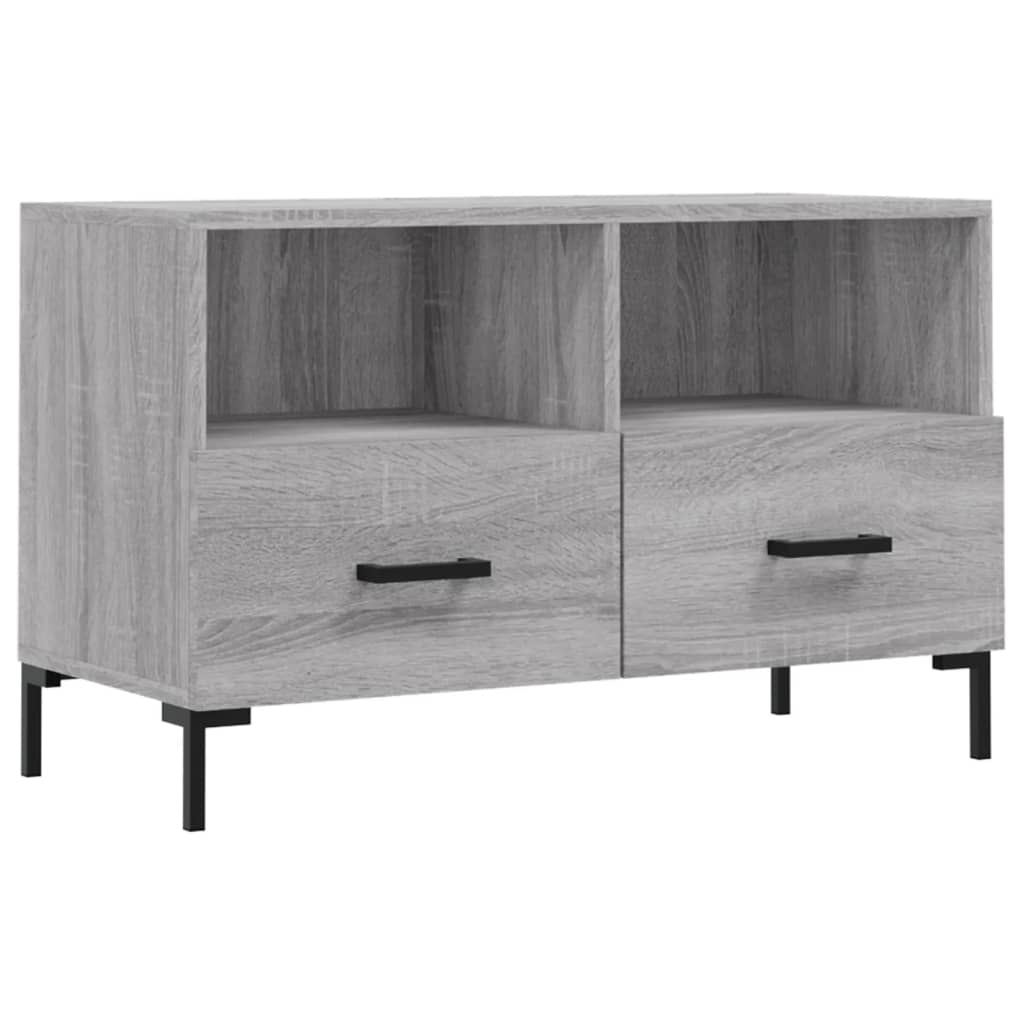 szürke sonoma színű szerelt fa TV-szekrény 80x36x50 cm (828978)