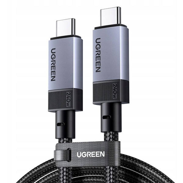 Ugreen L705 USB-C kabel USB4 Gen 3 240W 40Gbps 8K 60Hz PD 3.1 1m Šedý