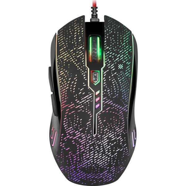 Defender OverLord GM-890 RGB Gaming Egér Fekete