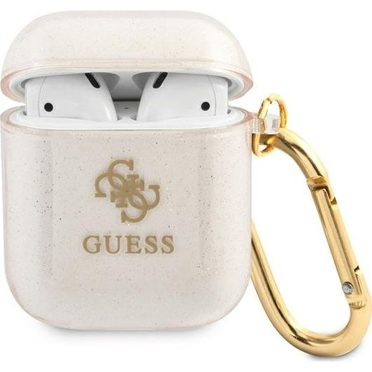 Guess Etui ochronne GUA2UCG4GD Glitter Collection do AirPods 1/2 złote