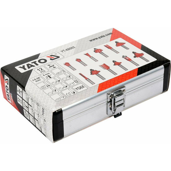 Yato Felsőmaró Kés Készlet 12 Részes