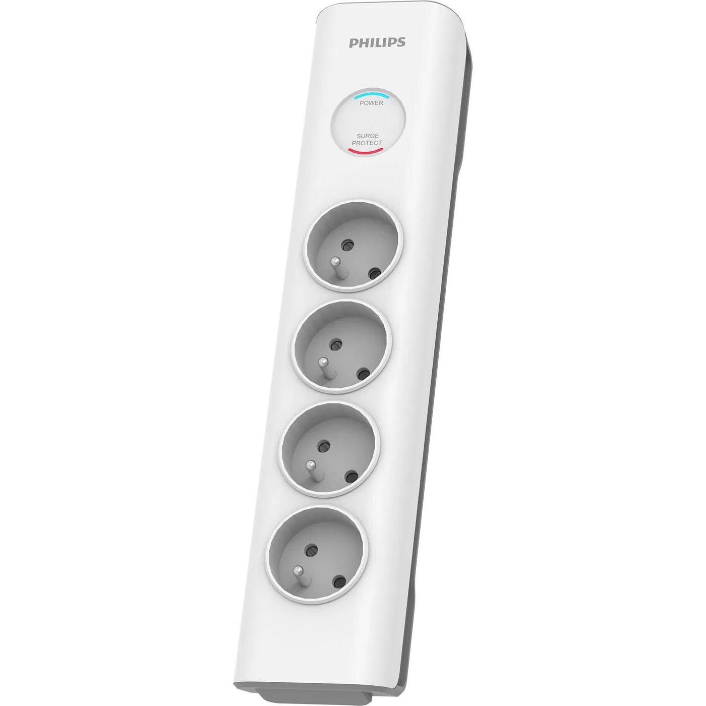 Philips SPN7040WA/60 túlfeszültségvédő elosztó 4 francia aljzat 2m fehér (SPN7040WA/60)